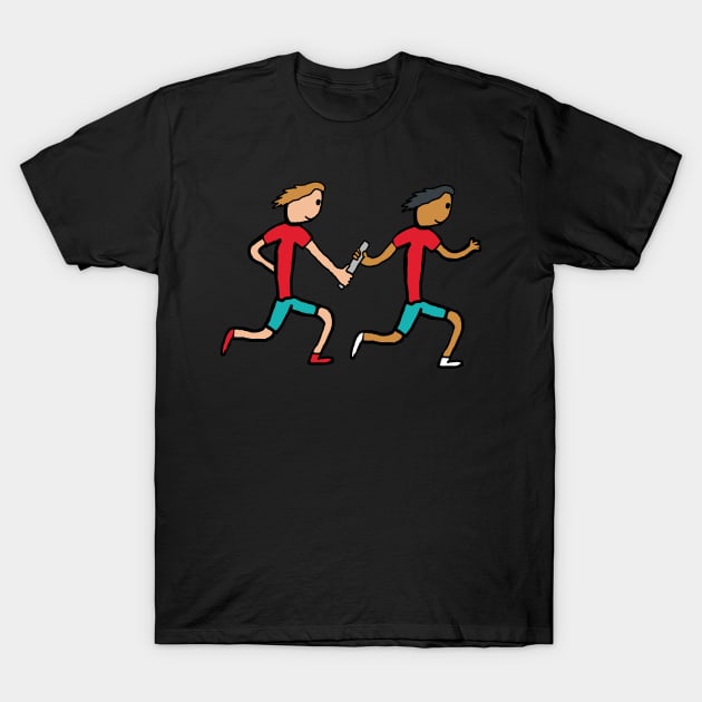 Relay Race T-Shirt by Mark Ewbie